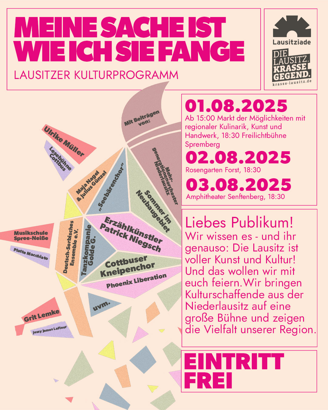 Flyer Terminanküsndigung "Wie ich sie fange"