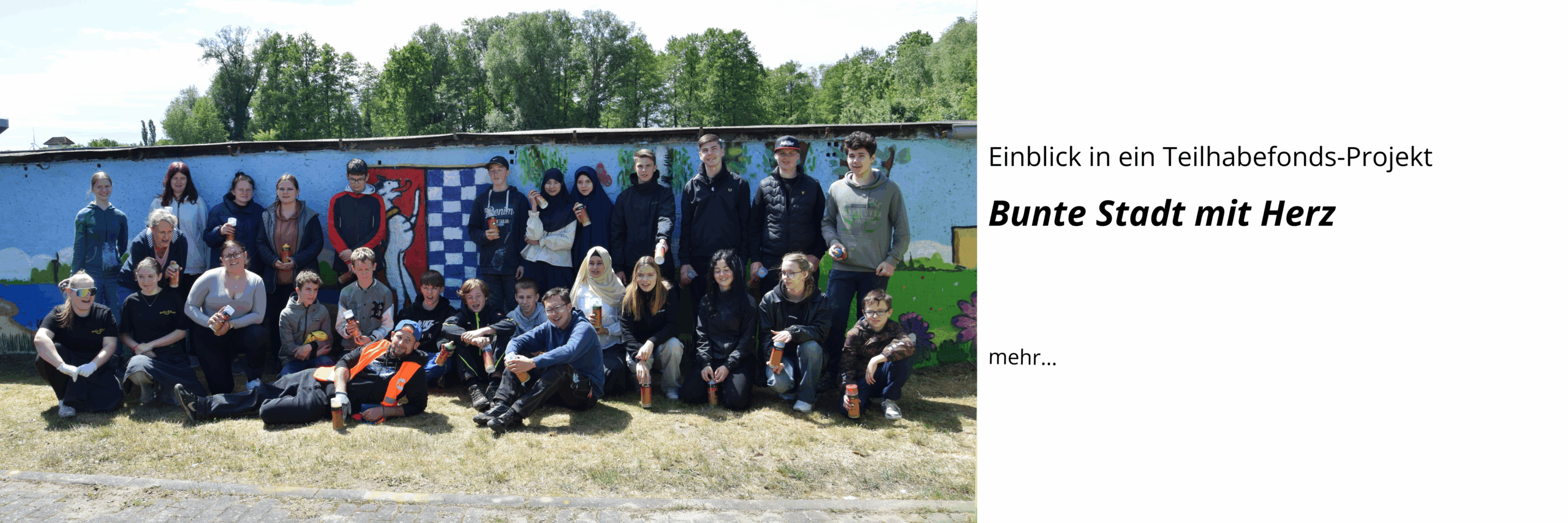 Einblick in ein Teilhabefonds-Projekt: Bunte Stadt mit Herz