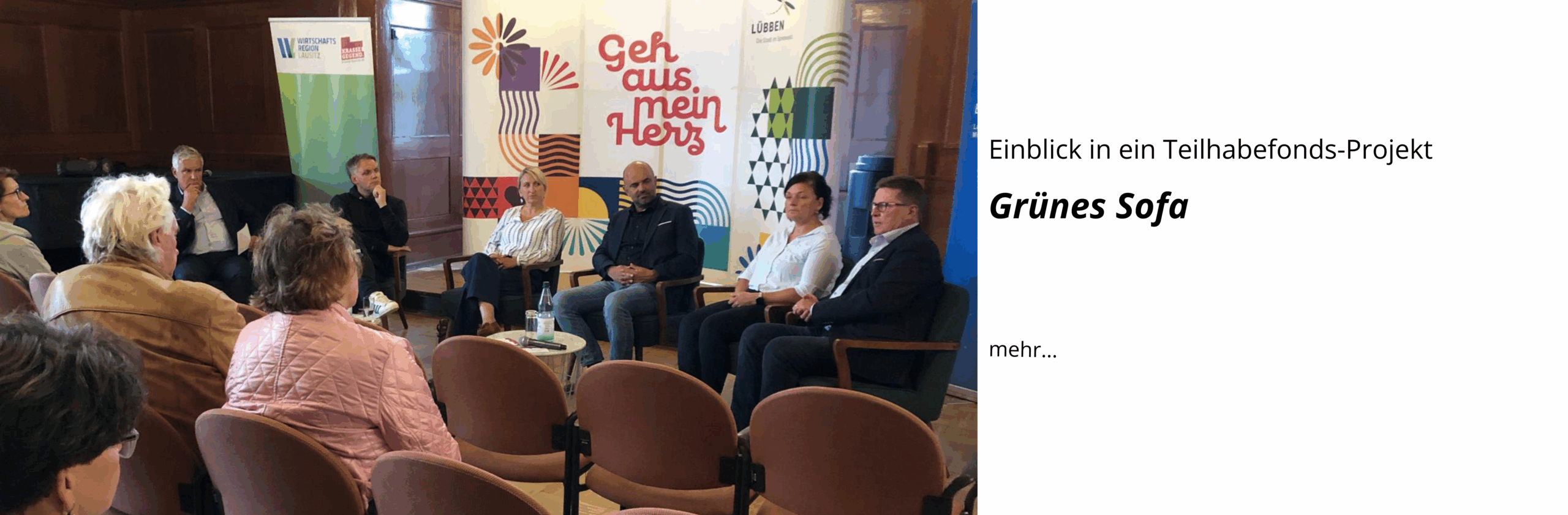 Einblick in ein Teilhabefonds-Projekt: Grünes Sofa